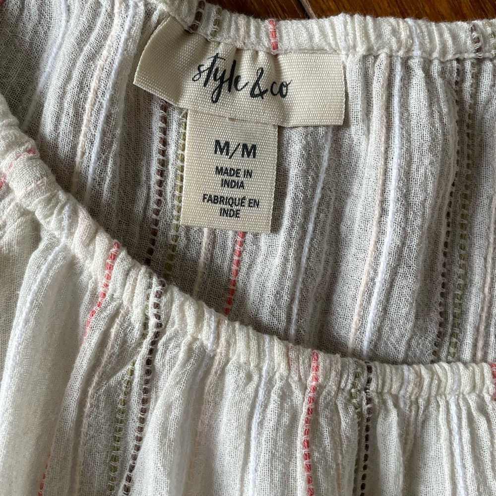 Style&Co Boho blouse - Picture 2 of 3